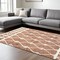 Edge Collections - 8' X 10' - Brown - Artisan Hand-Hooked Argyle Area Rug - 1 Piece